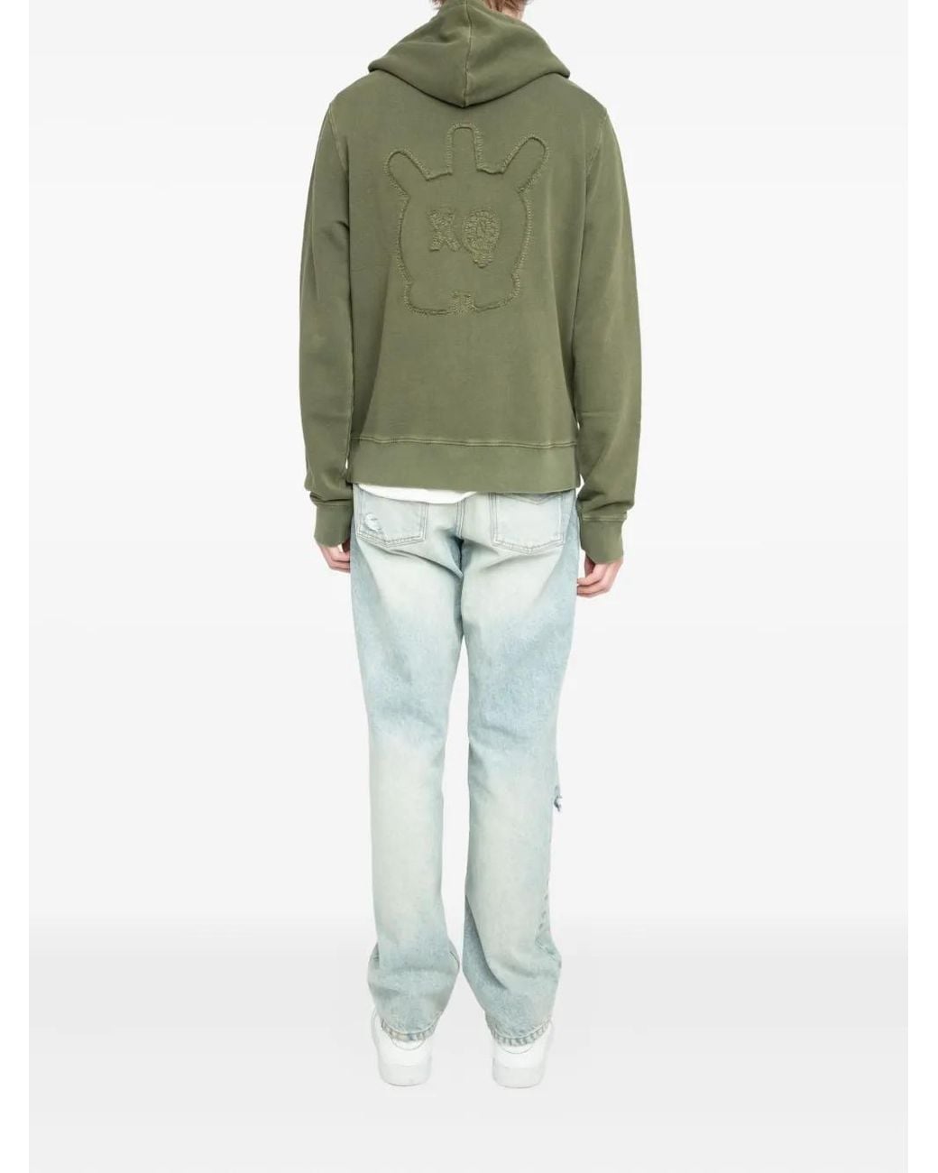 Zadig & Voltaire Green Alex Skull Xo Used Hoodie for men