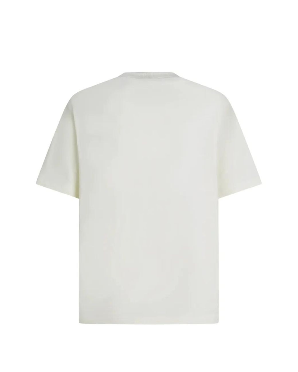 Karl Lagerfeld White Logo-Print T-Shirt for men