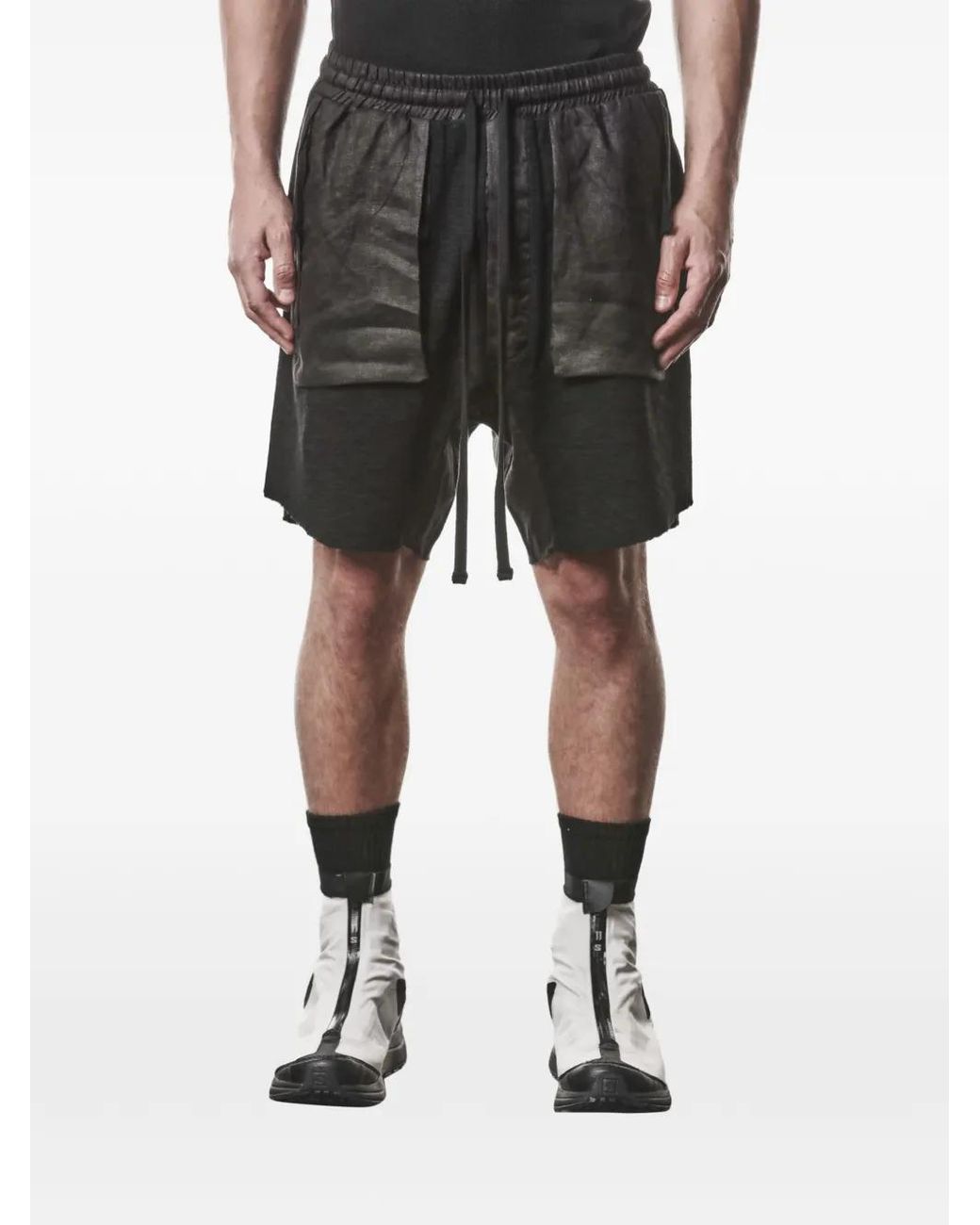 Thom Krom Black Short À Lien De Resserrage for men