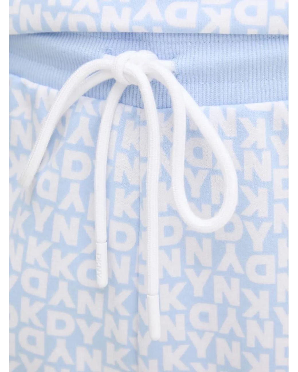 DKNY Blue Logo-Print Drawstring Track Pants