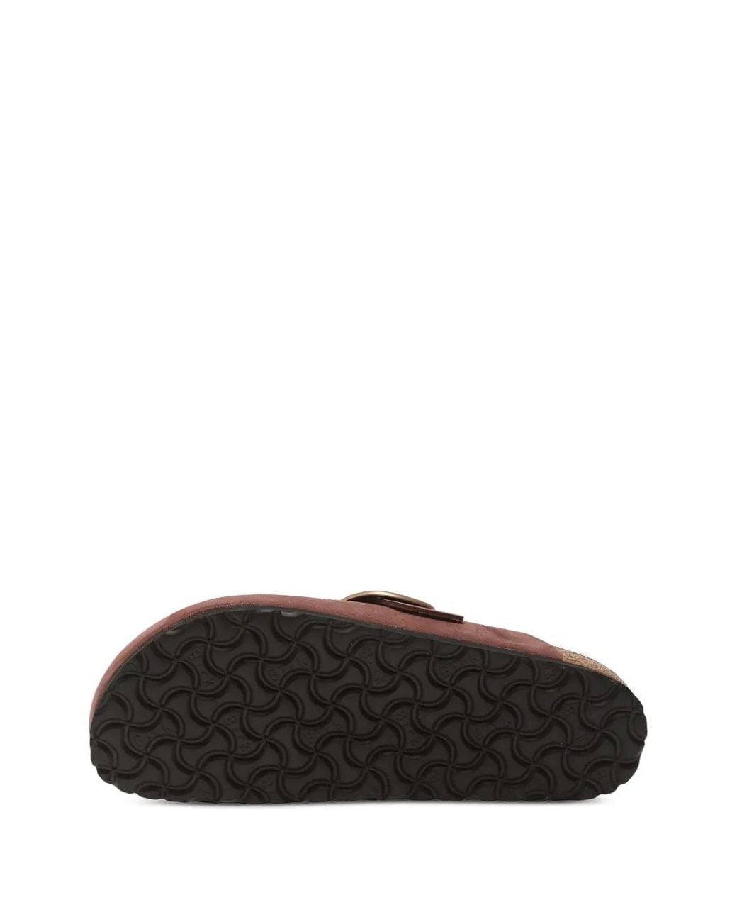 Birkenstock Brown Boston Big Buckle Nubuck Leather Clogs