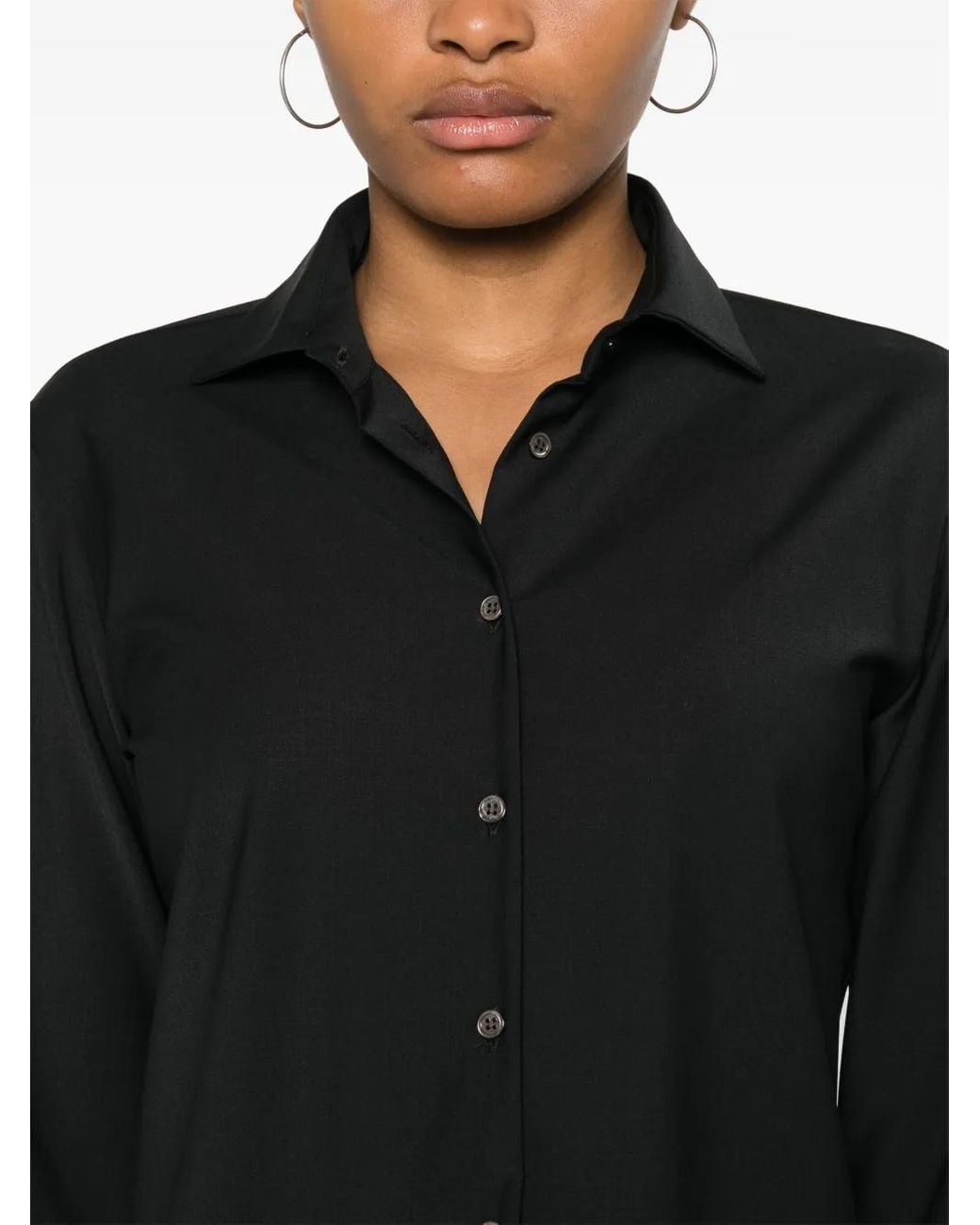 DR. HOPE Black Plain Shirt