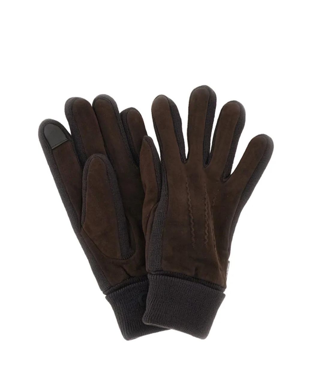 Barbour Black Gerippte Magnus Handschuhe
