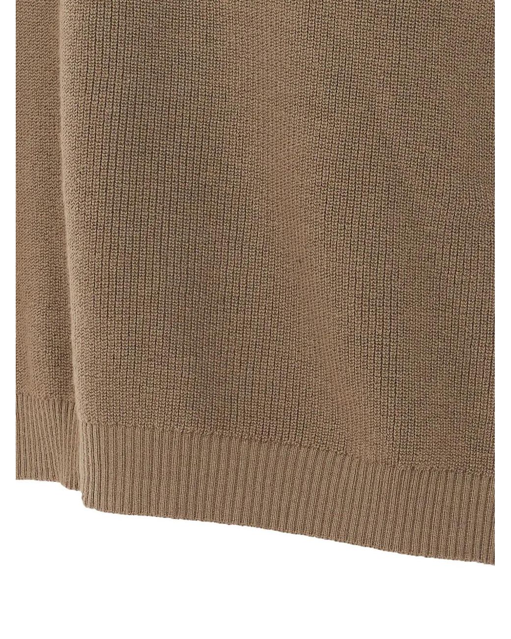 JG1 Natural Knitted V-Neck T-Shirt for men