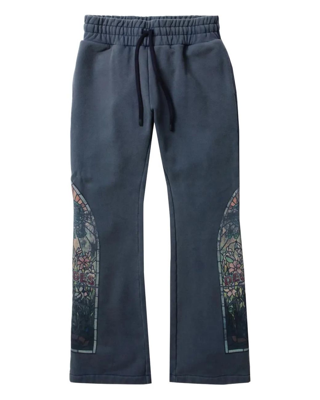 Who Decides War Blue Printed Track Pants