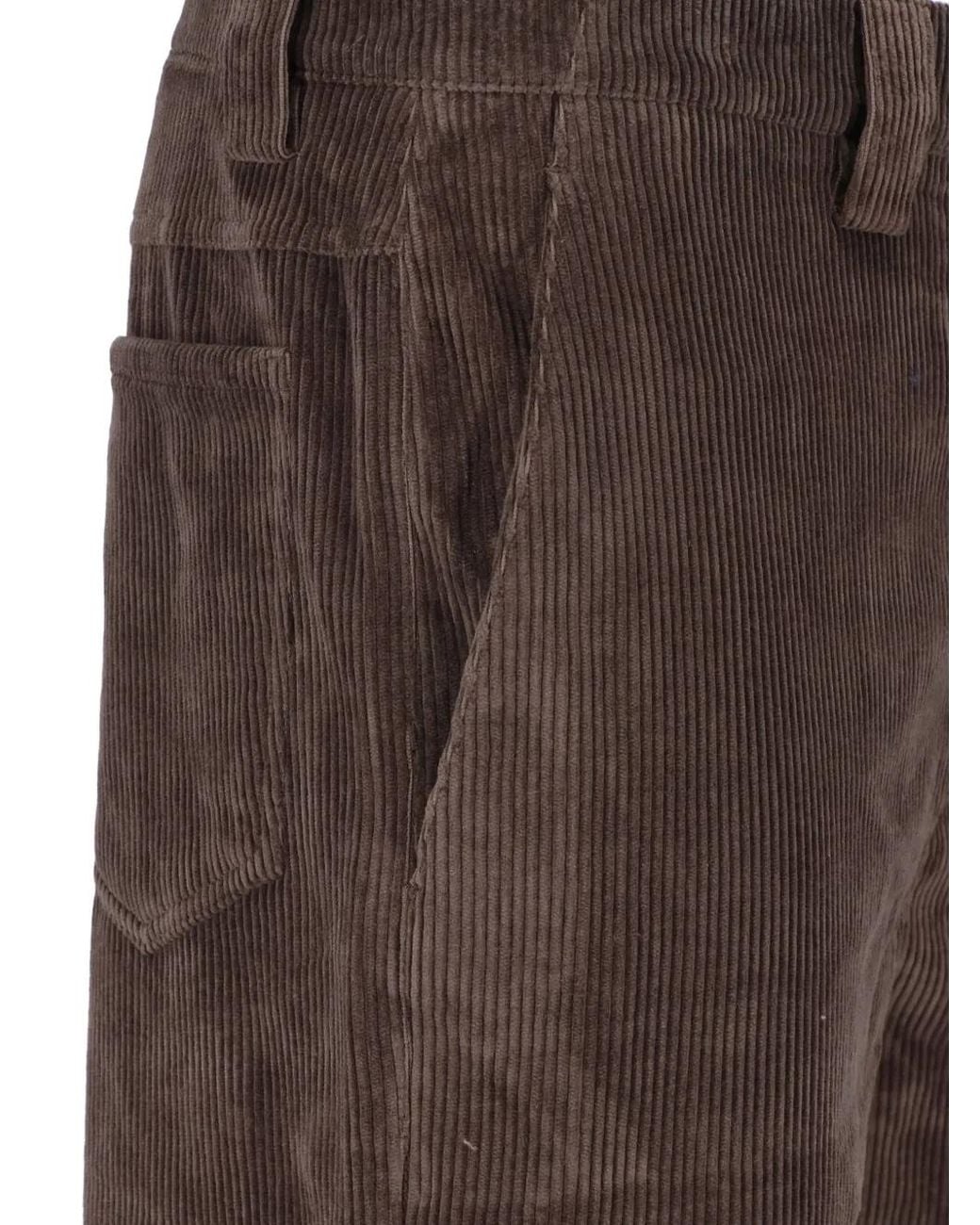 BERNER KUHL Brown Night Dyed Corduroy Trousers for men