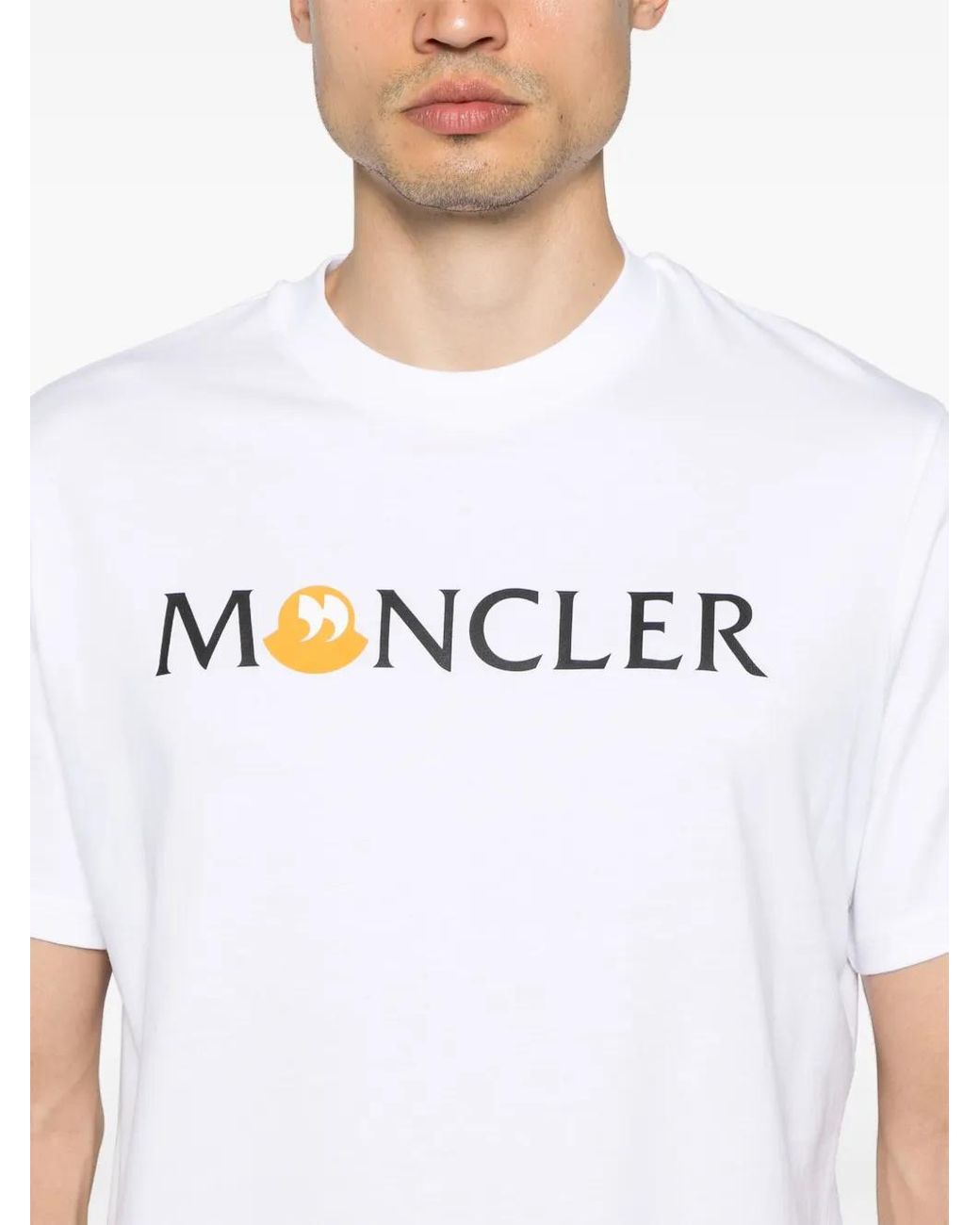 Moncler White Ss T-Shirt for men
