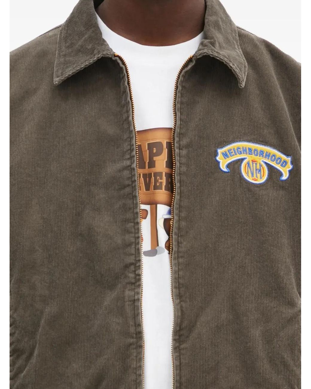 Chaqueta De Piel Neighborhood de hombre de color Brown