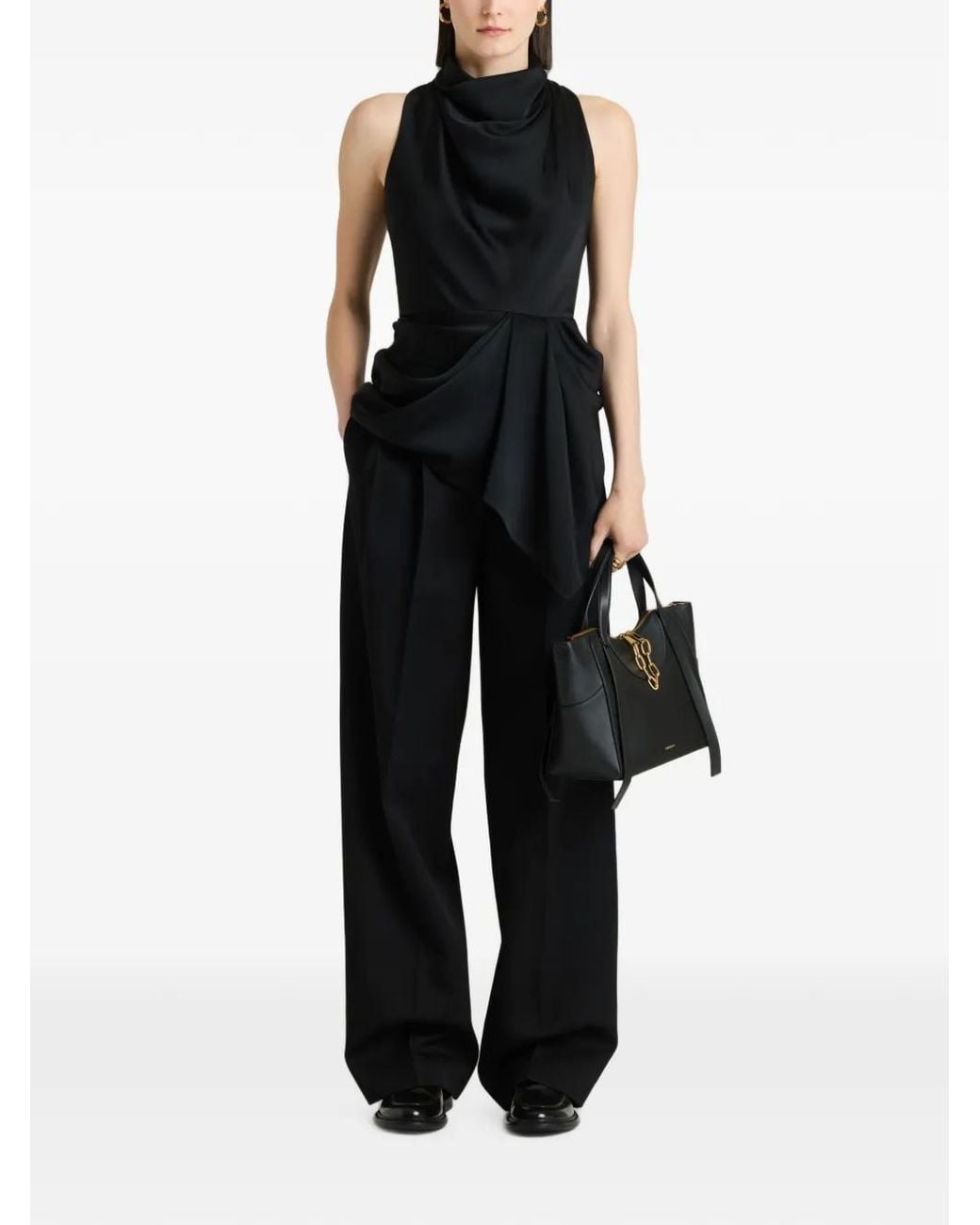 Givenchy Black Draped Top