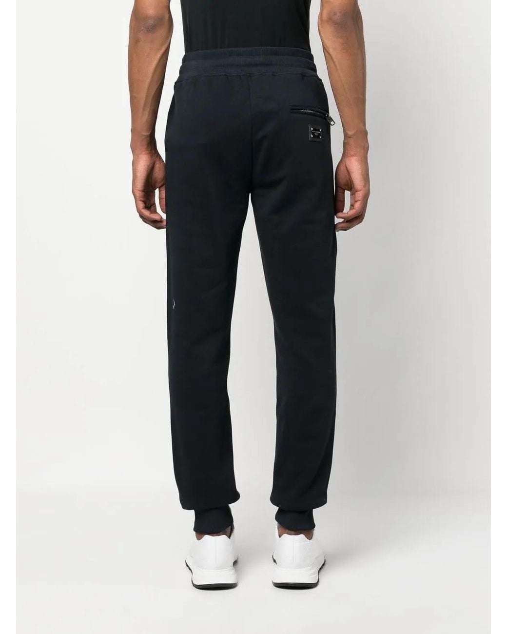 Dolce & Gabbana Black Jersey Jogging Trousers With Branded Tag for men