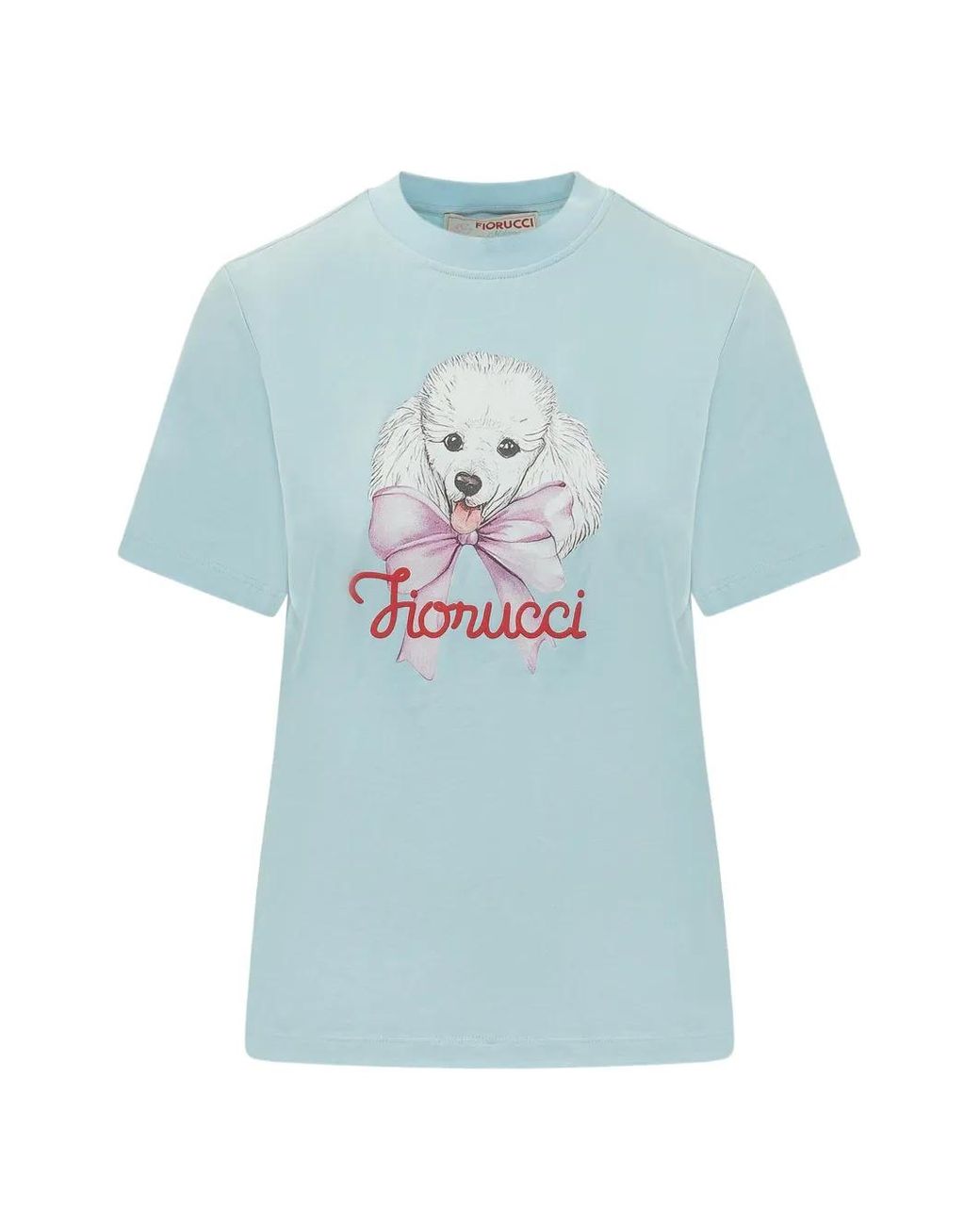 Fiorucci Blue T-Shirt À Imprimé Graphique