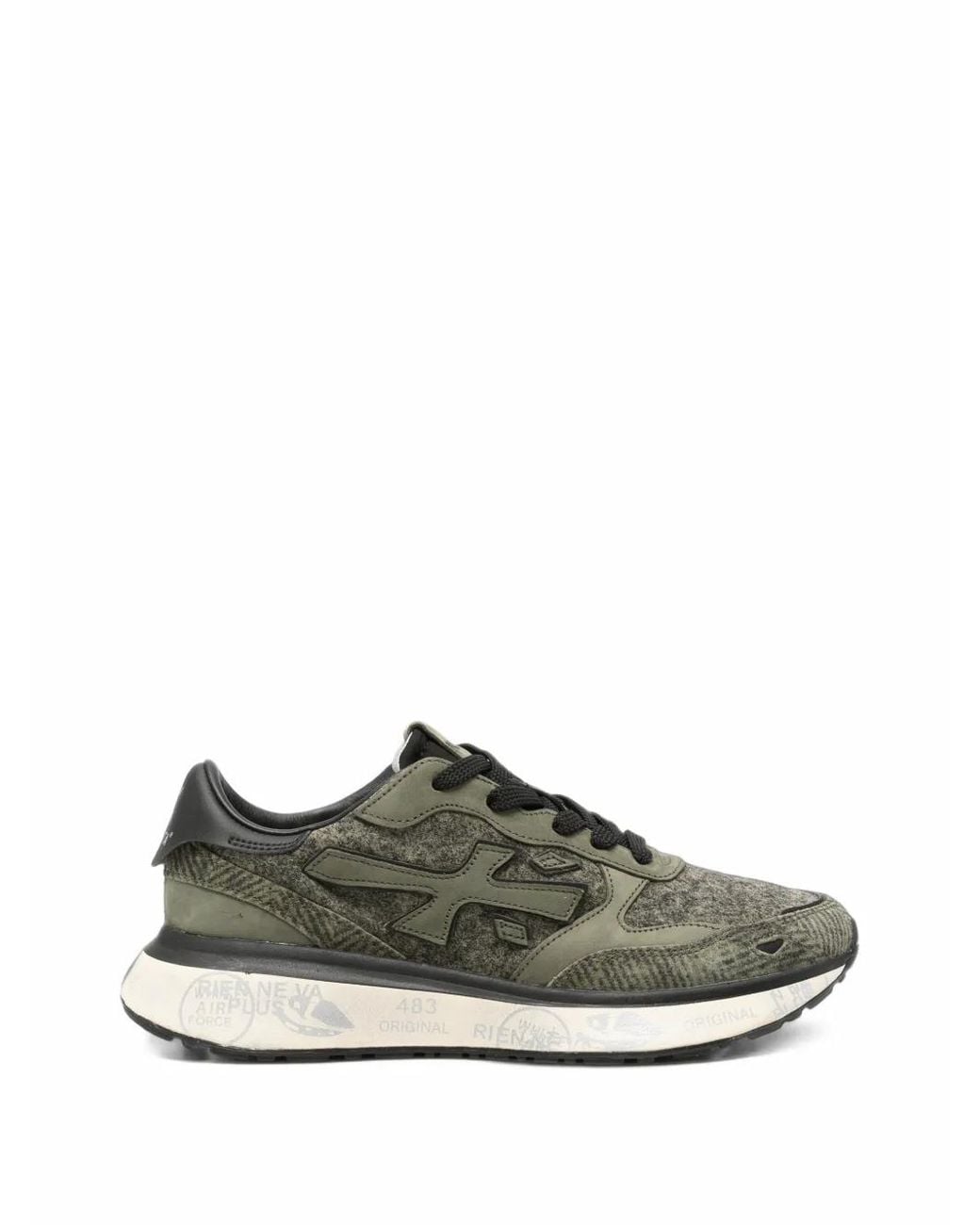 Premiata Green Lauryn 8550 Panelled Sneakers