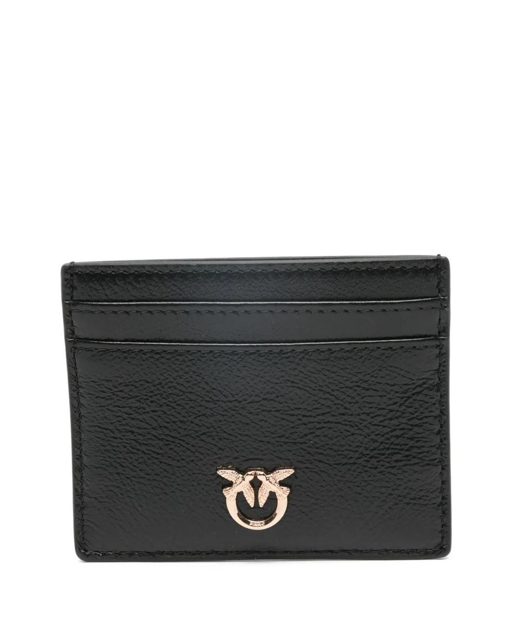 Pinko Black Logo-Detail Card Holder