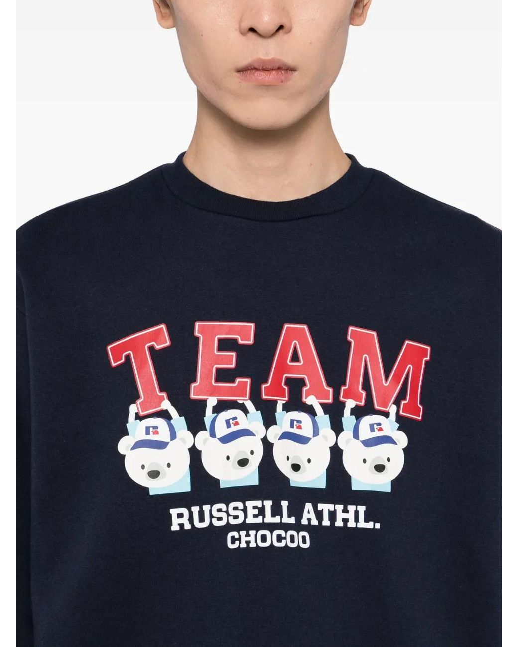 Chocoolate Blue Graphiced Sweatshirt for men