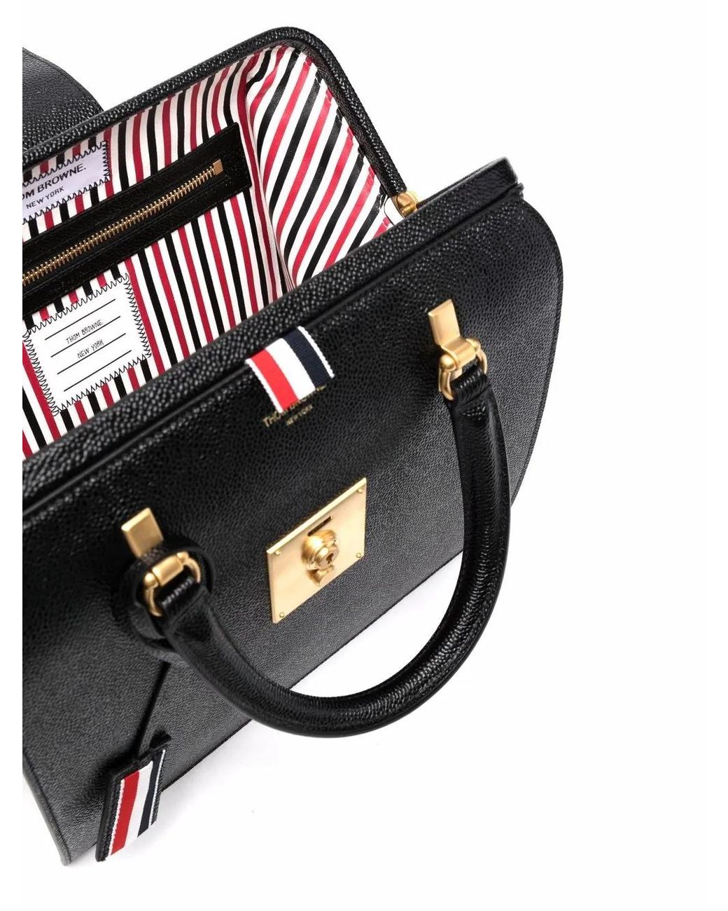 Thom Browne Black Lucido Mrs. Thom Jr Bag