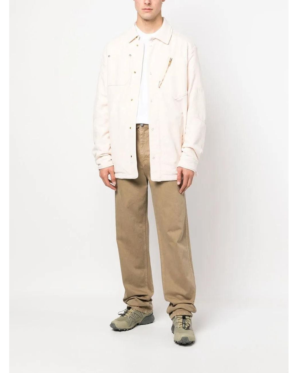 Objects IV Life Natural Logo-Patch Shirt Jacket for men