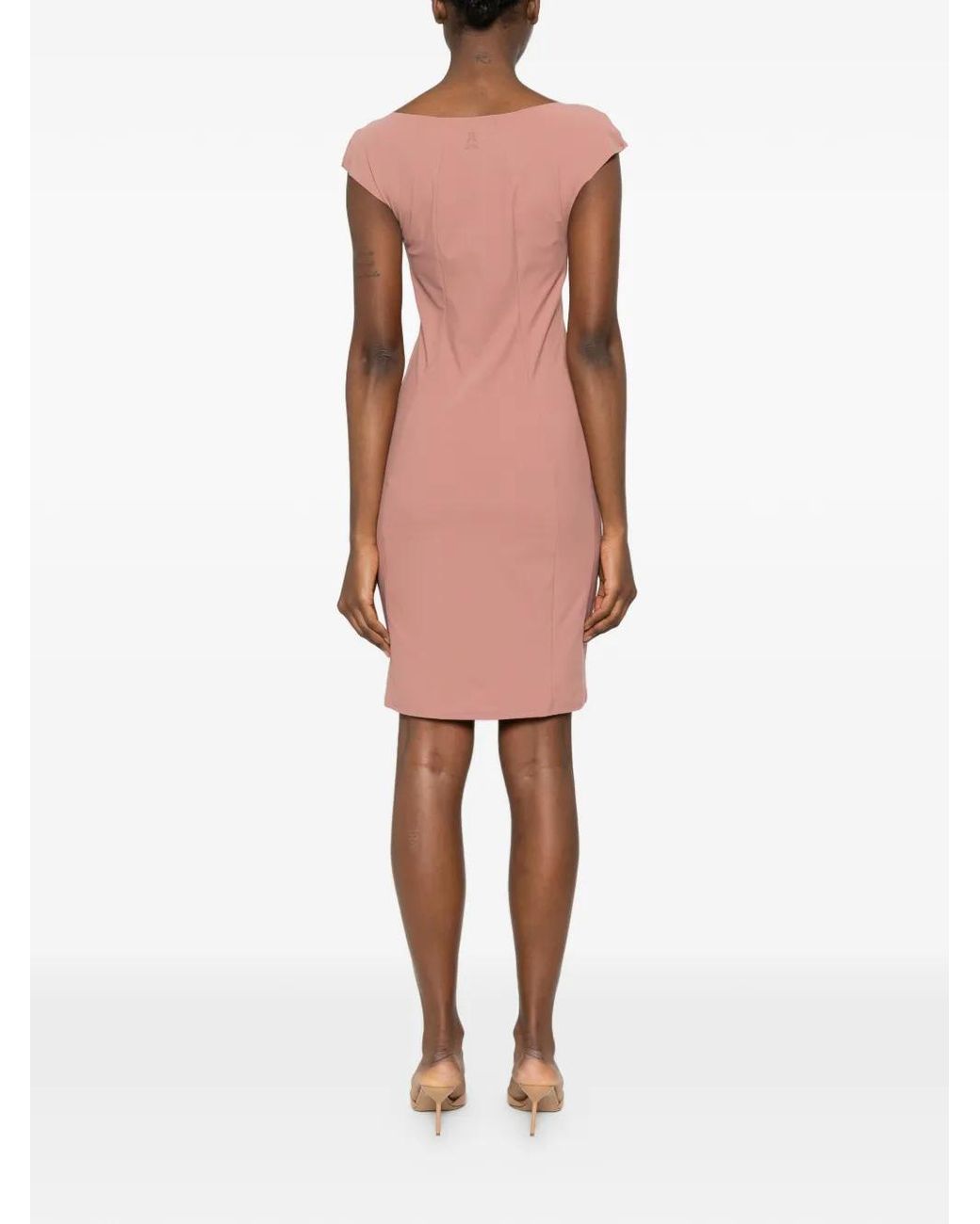 Patrizia Pepe Pink Cap-Sleeve Mini Dress
