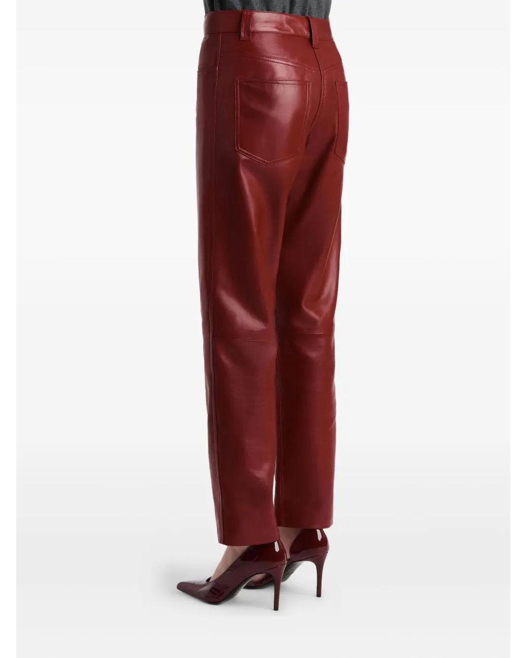 Khaite Red Callum Trousers