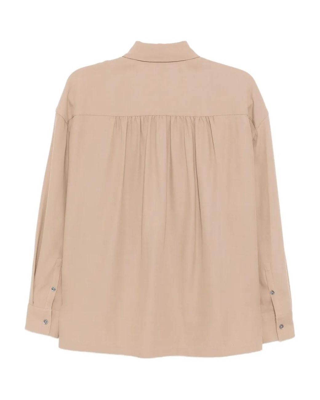James Perse Natural Button-Up Blouse