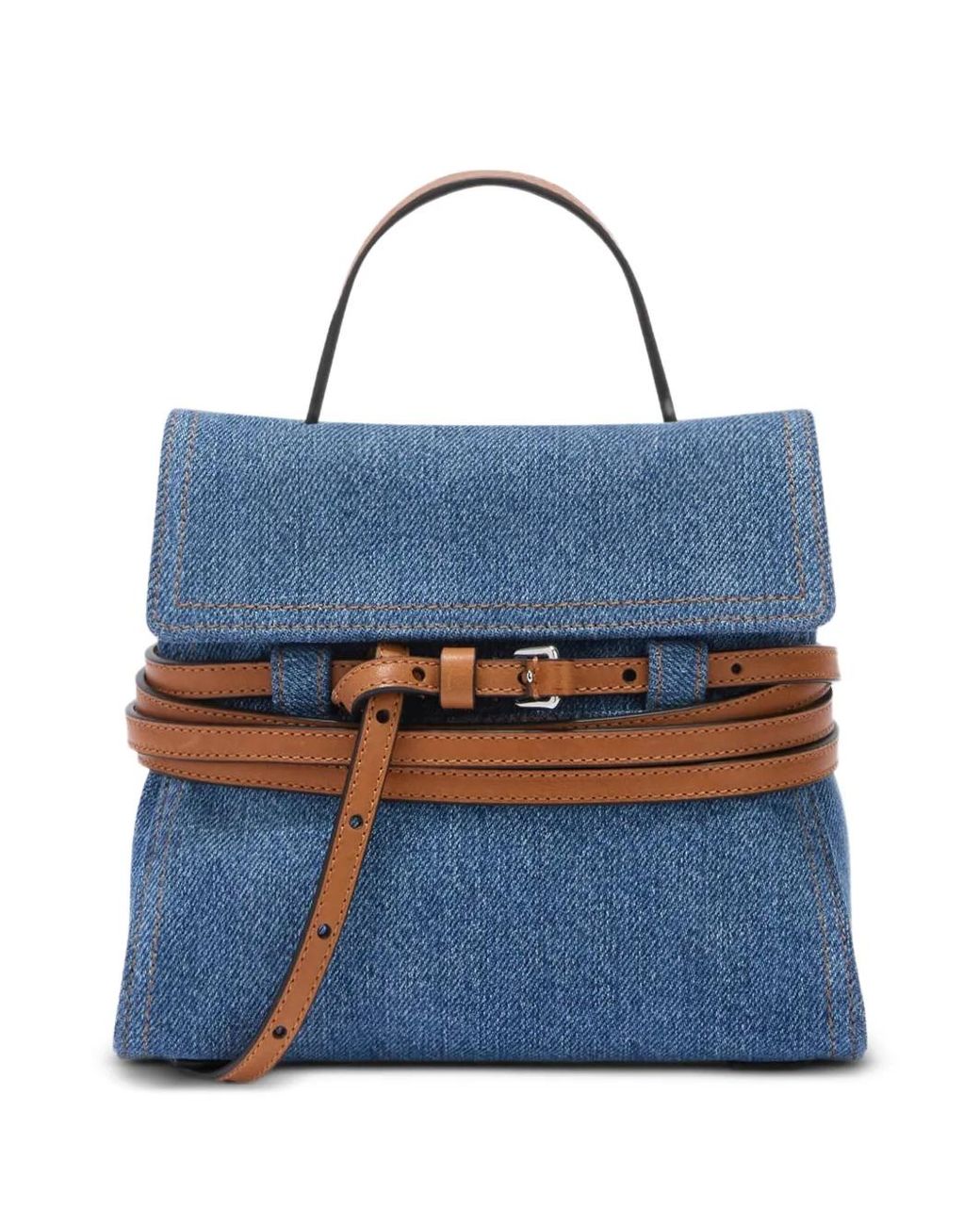 Moschino Blue Tie Me Small Clutch