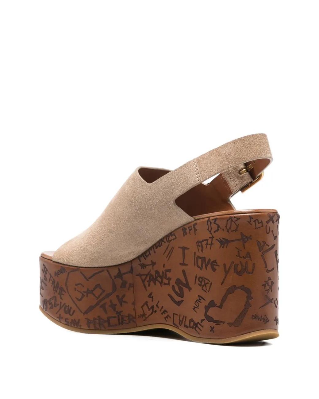 Wedges Chloé en coloris Brown
