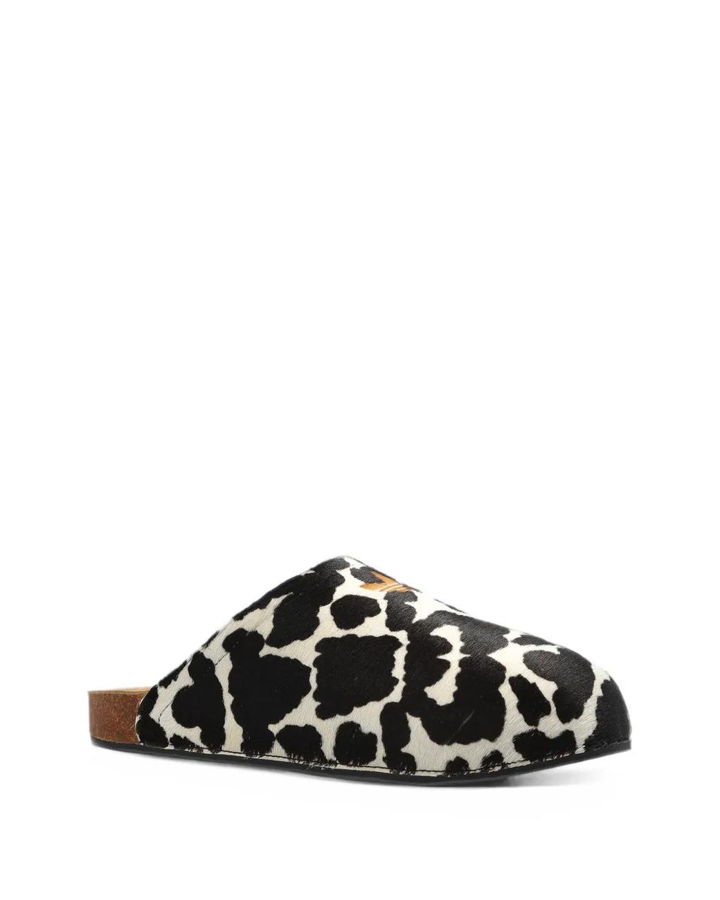 Adidas White Adimule Cow-Print Mules