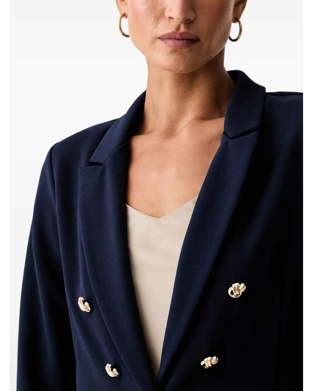 Joseph Ribkoff Blue Blazer À Boutonnière Croisée