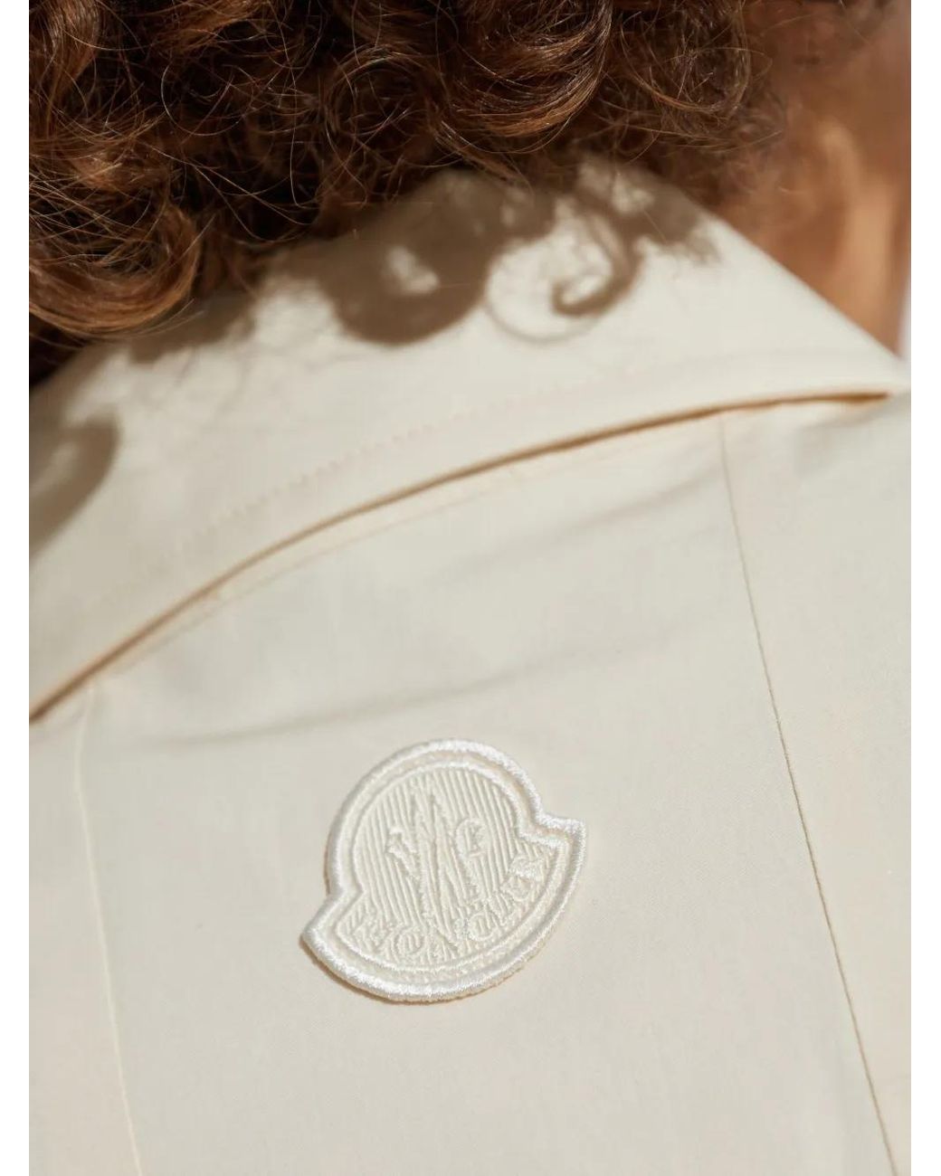 Moncler White Cotton Mini Dress