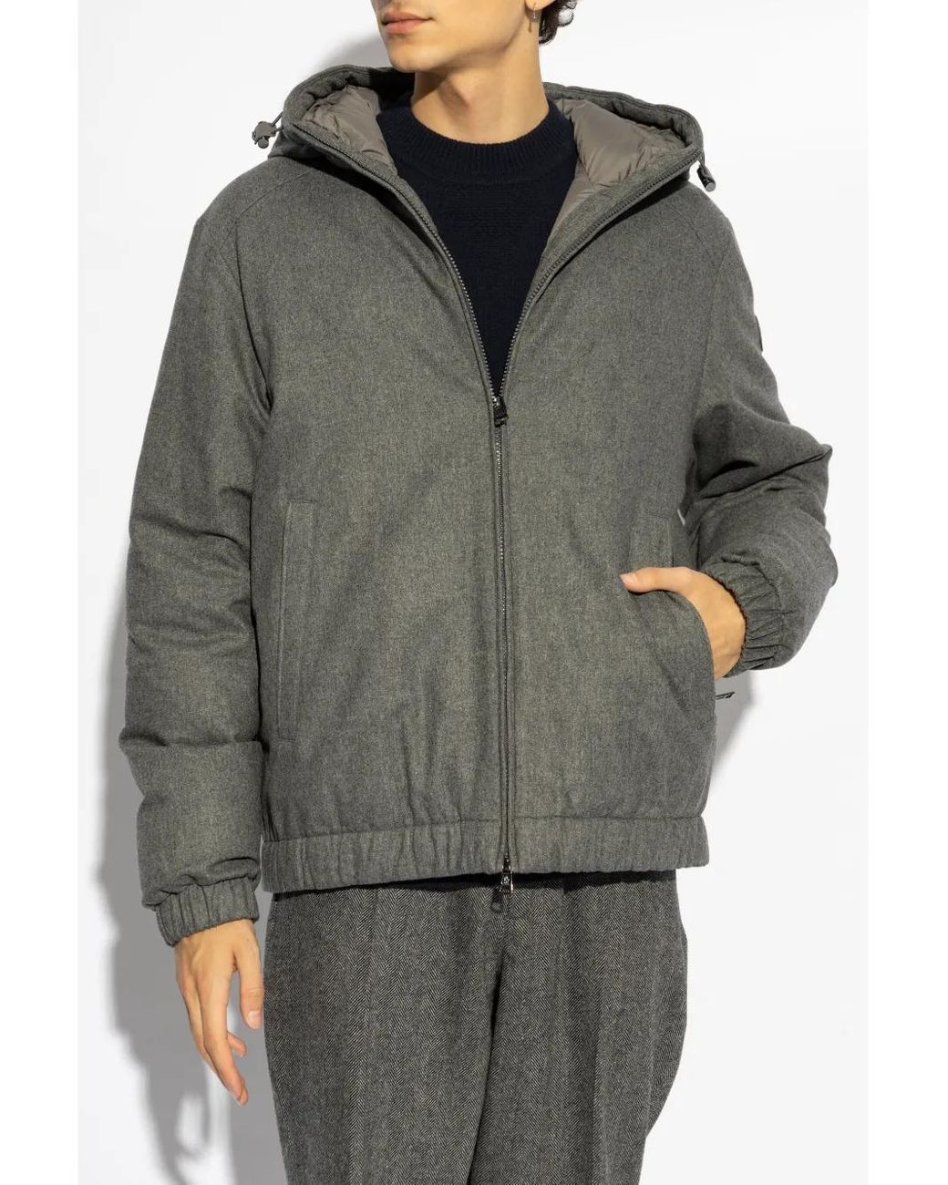 Moncler Gray Torrani Cashmere Jacket for men