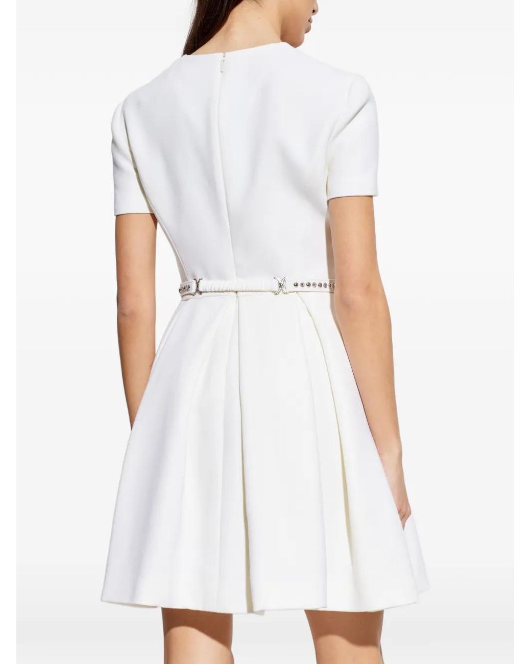 Versace White Wool Dress