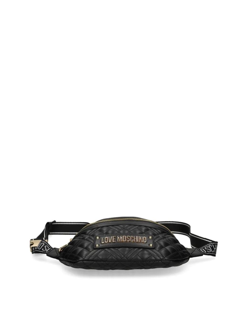 Love Moschino Black Quilted Belt Bag