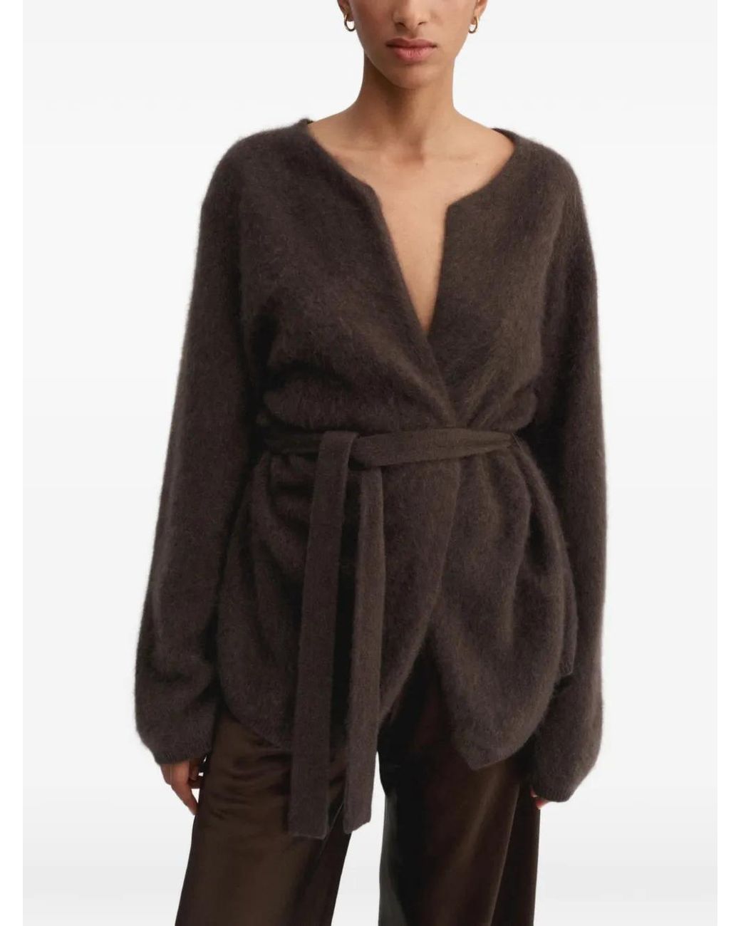 Almada Label Black Aria Belted Cardigan