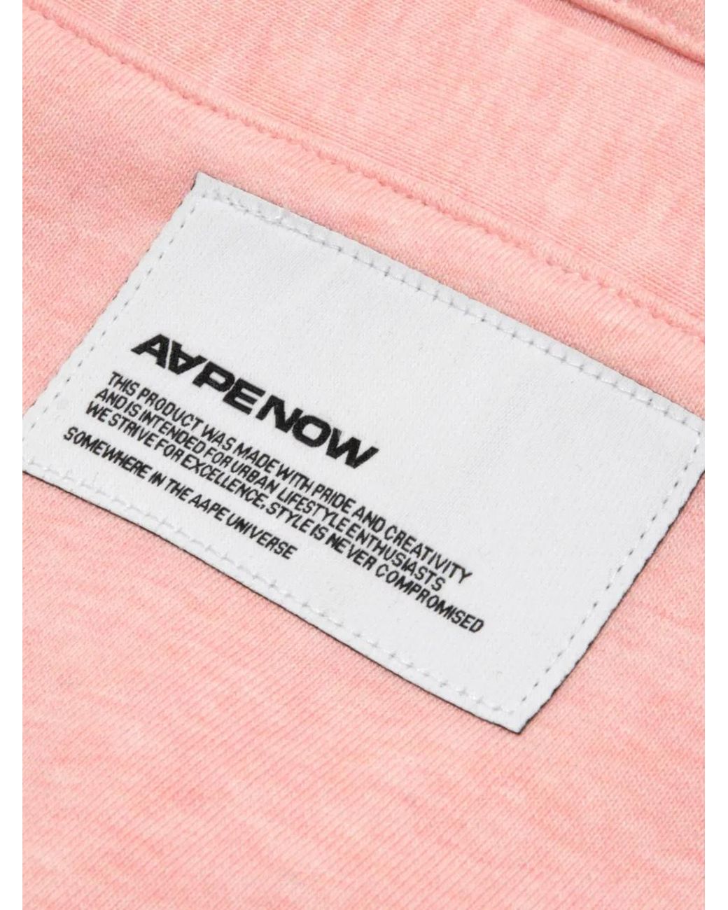 Aape By A Bathing Ape Pink Heart-Motif Button-Up Cardigan for men