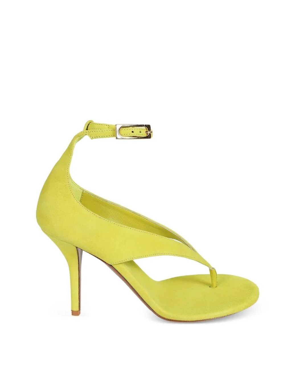 Gia Borghini Yellow Alice Thong Strap Sandals