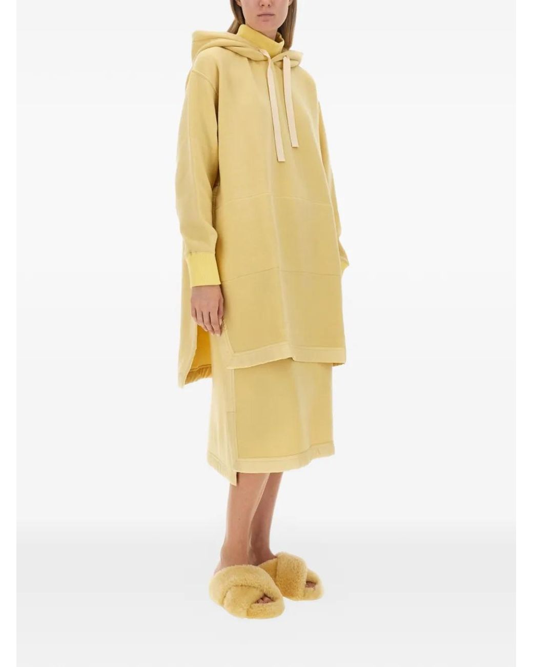 Jil Sander Metallic Shearling Crossover Flat Sandals