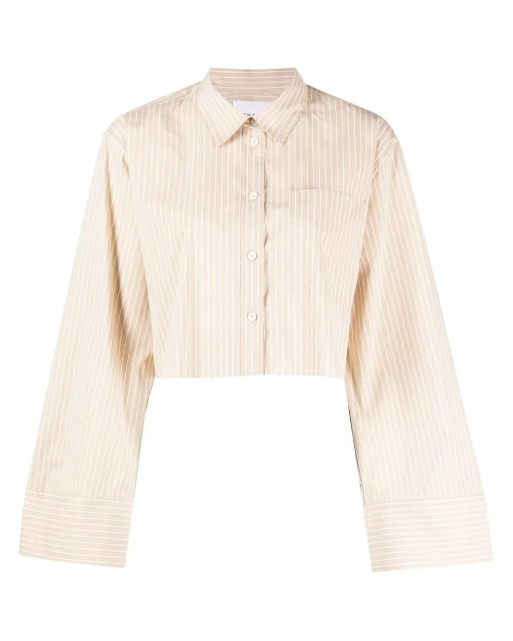 FRAME Natural Classic-Collar Long-Sleeve Shirt