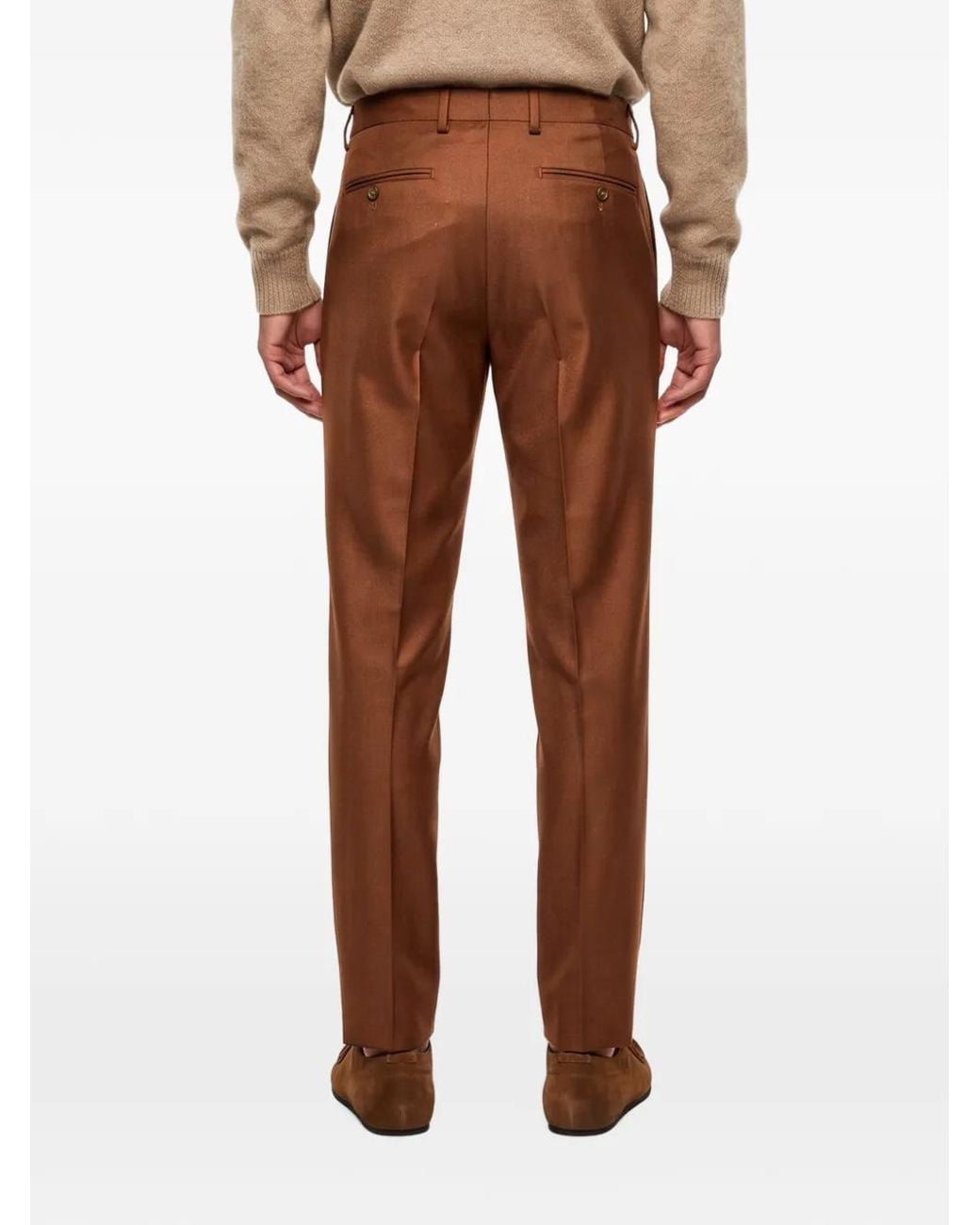 Briglia 1949 Brown Tailored Trousers for men