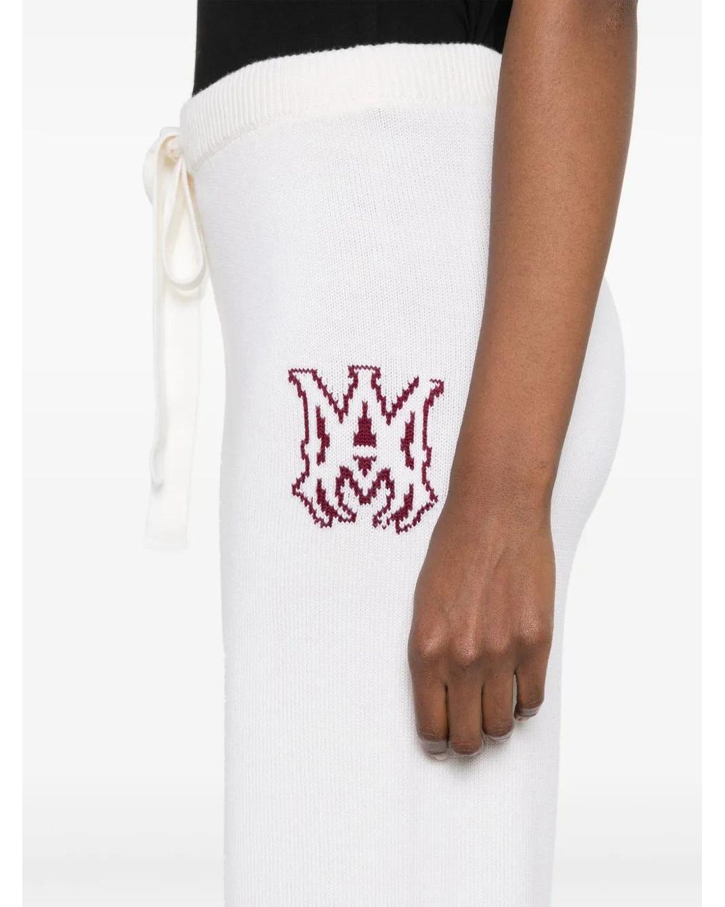 Amiri White Ma-Jacquard Track Pants