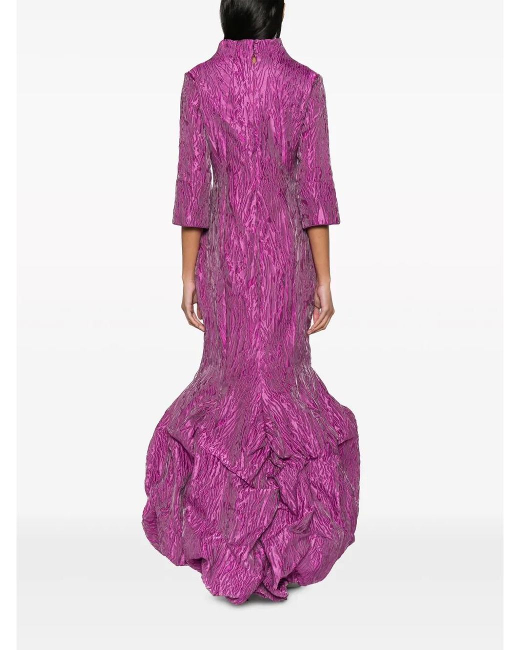 Baruni Purple Entrance Jacquard Gown