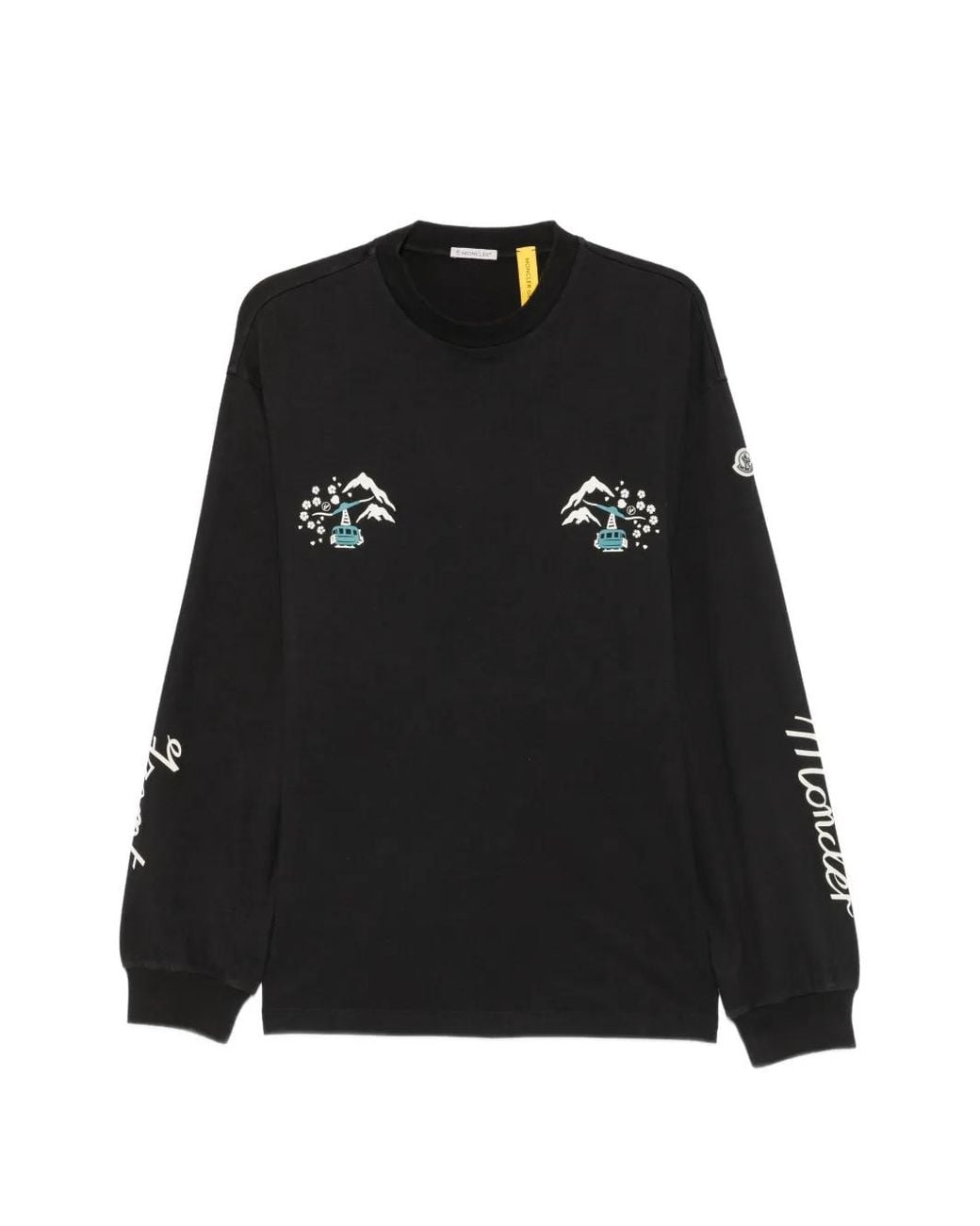 Moncler Black X Fragment Long-Sleeve T-Shirt for men