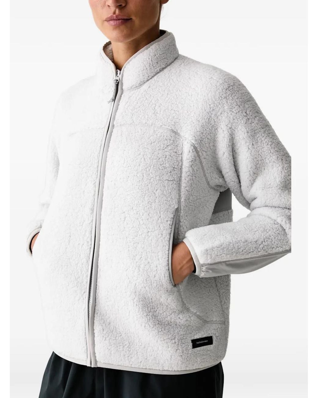 Peak Performance White Wildrush Pile Jacket