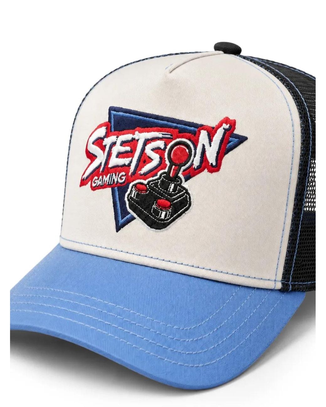 Cappello Con Logo E Inserti di Stetson in Blue