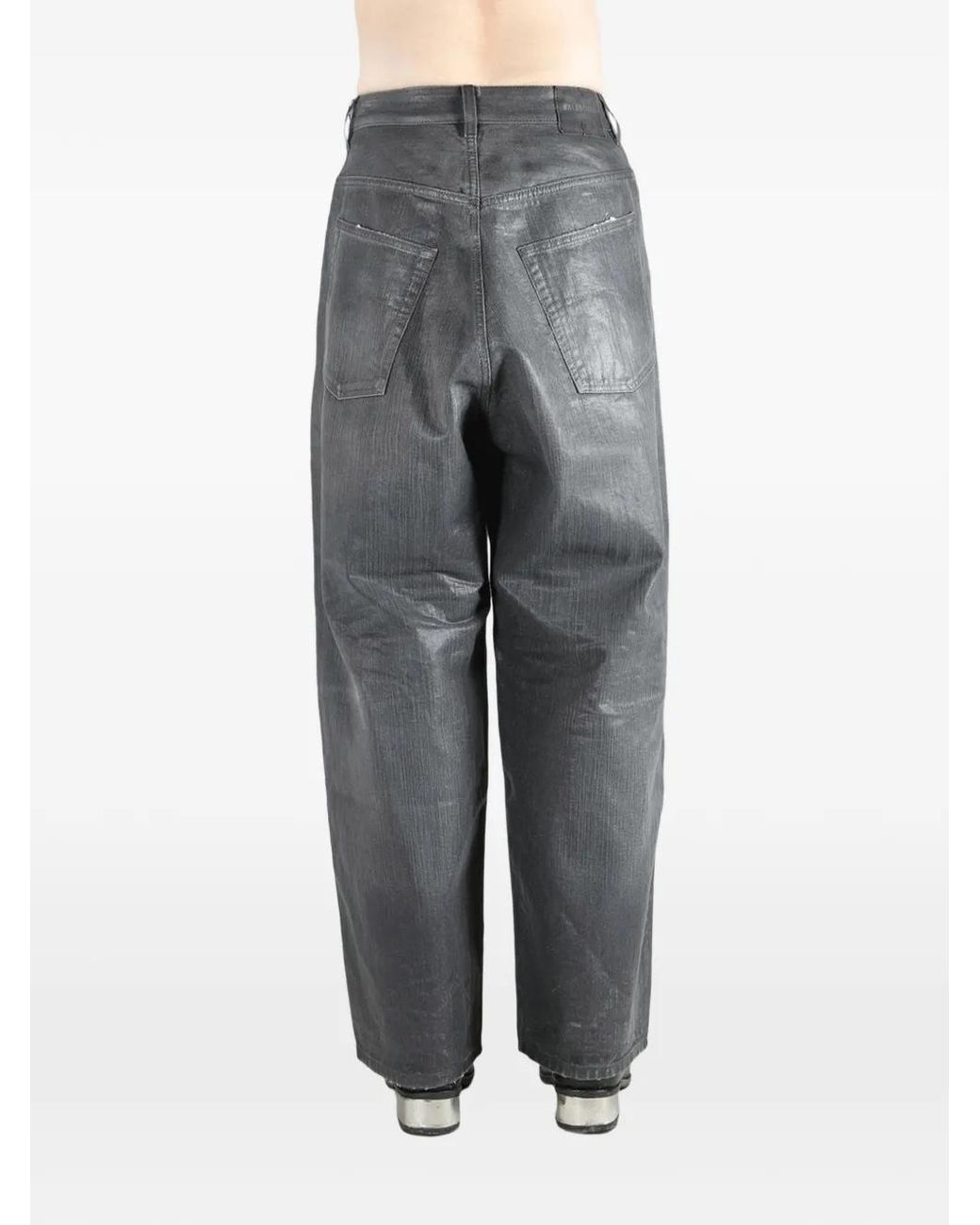 Balenciaga Gray Button-Fastening Pocket Trousers for men