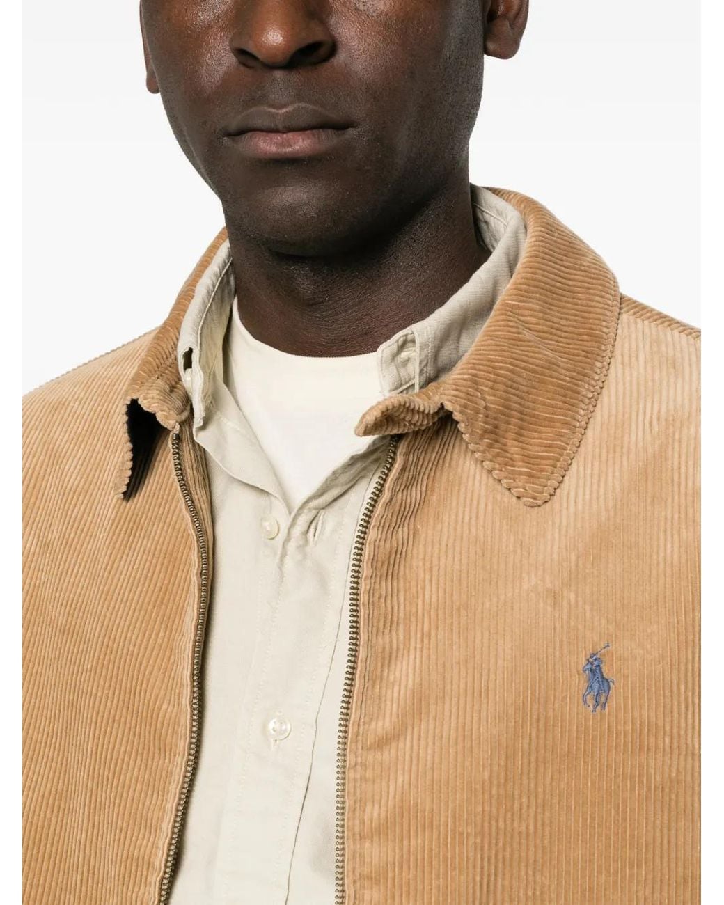 Polo Ralph Lauren Natural Corduroy Logo-Embroidered Jacket for men