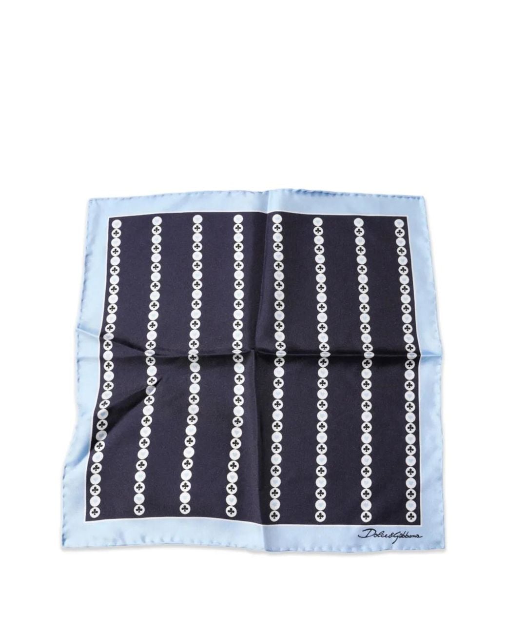 Carré De Poche À Motif Scarabée Dolce & Gabbana en coloris Blue