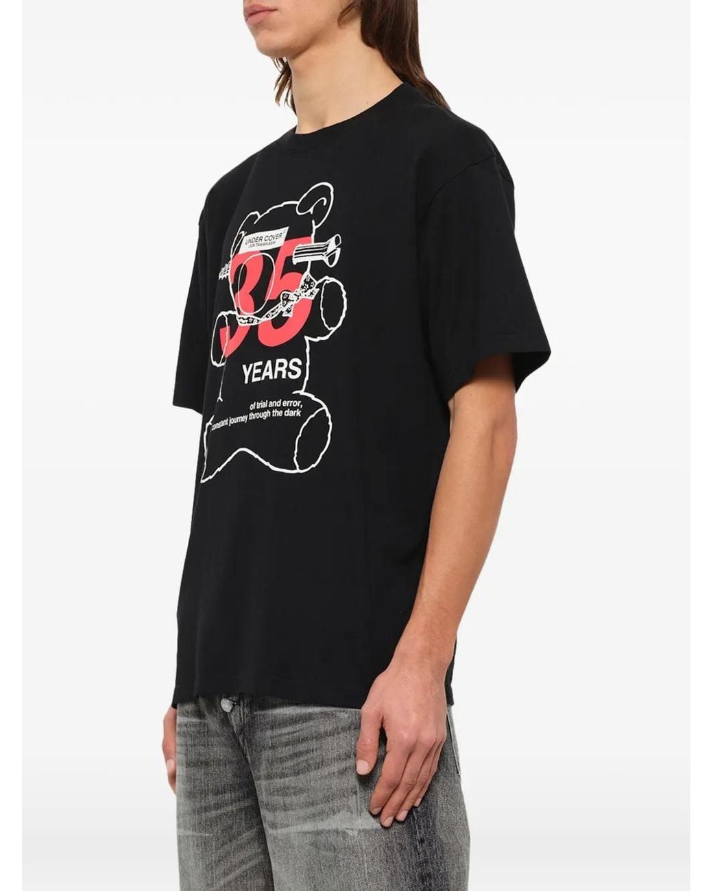 Undercover Black 35Th Anniversary Graphic-Print T-Shirt for men