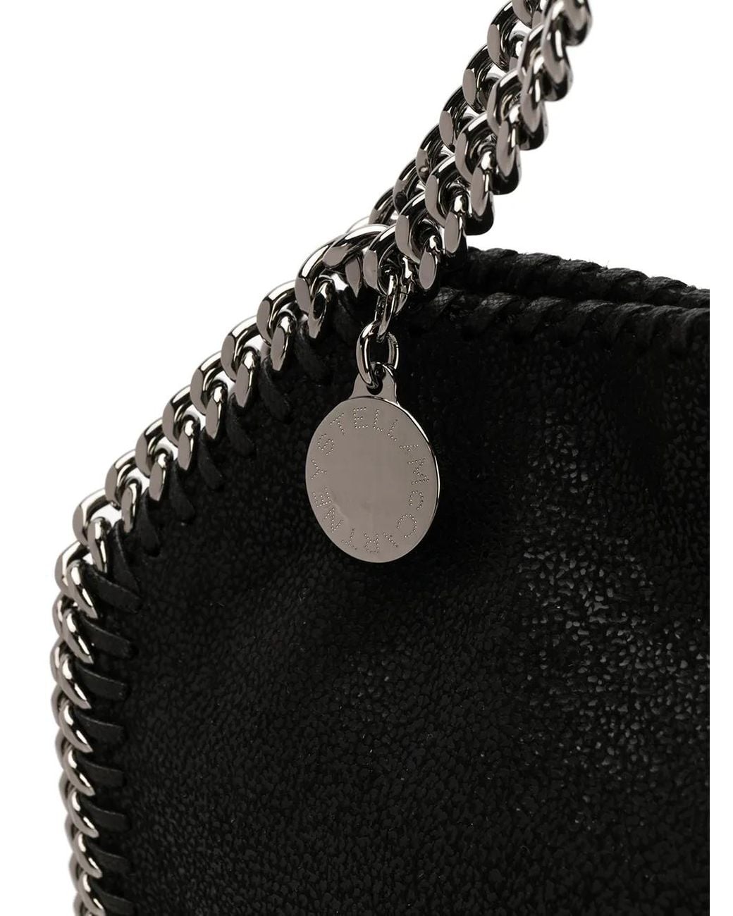 Stella McCartney Black Falabella Tiny Tote Bag