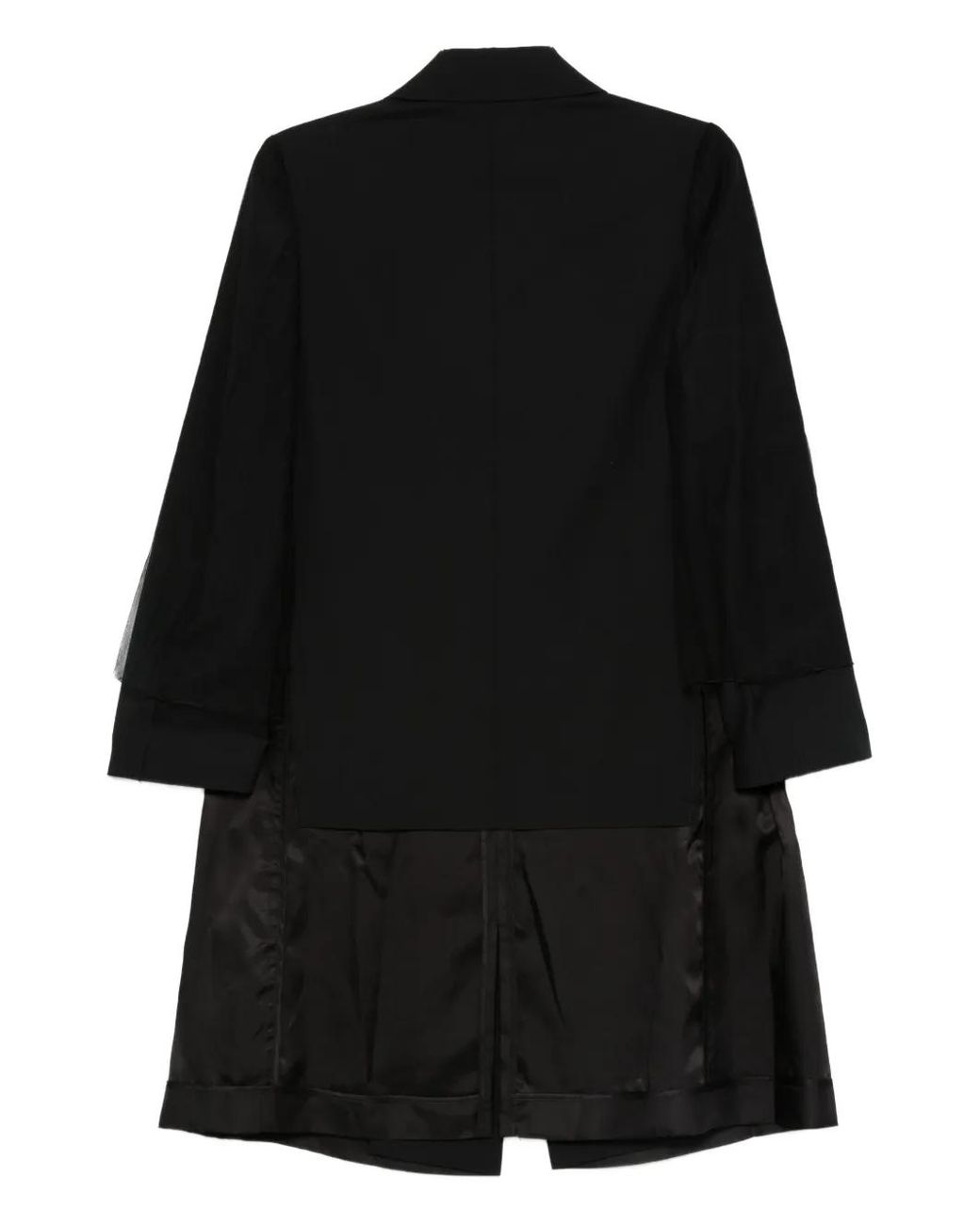Undercover Black Single-Breasted Coat