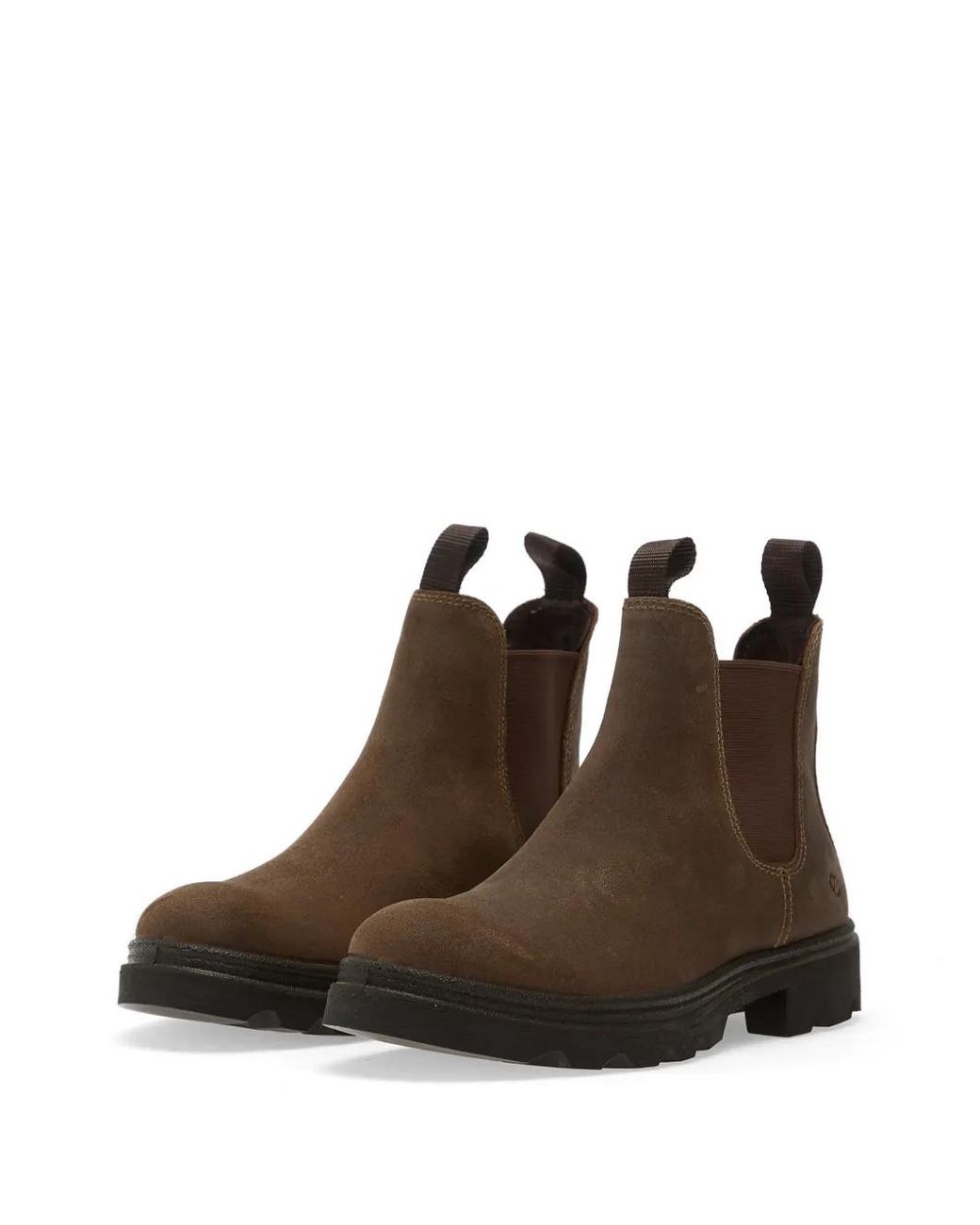 Ecco Brown Round-Toe Boots