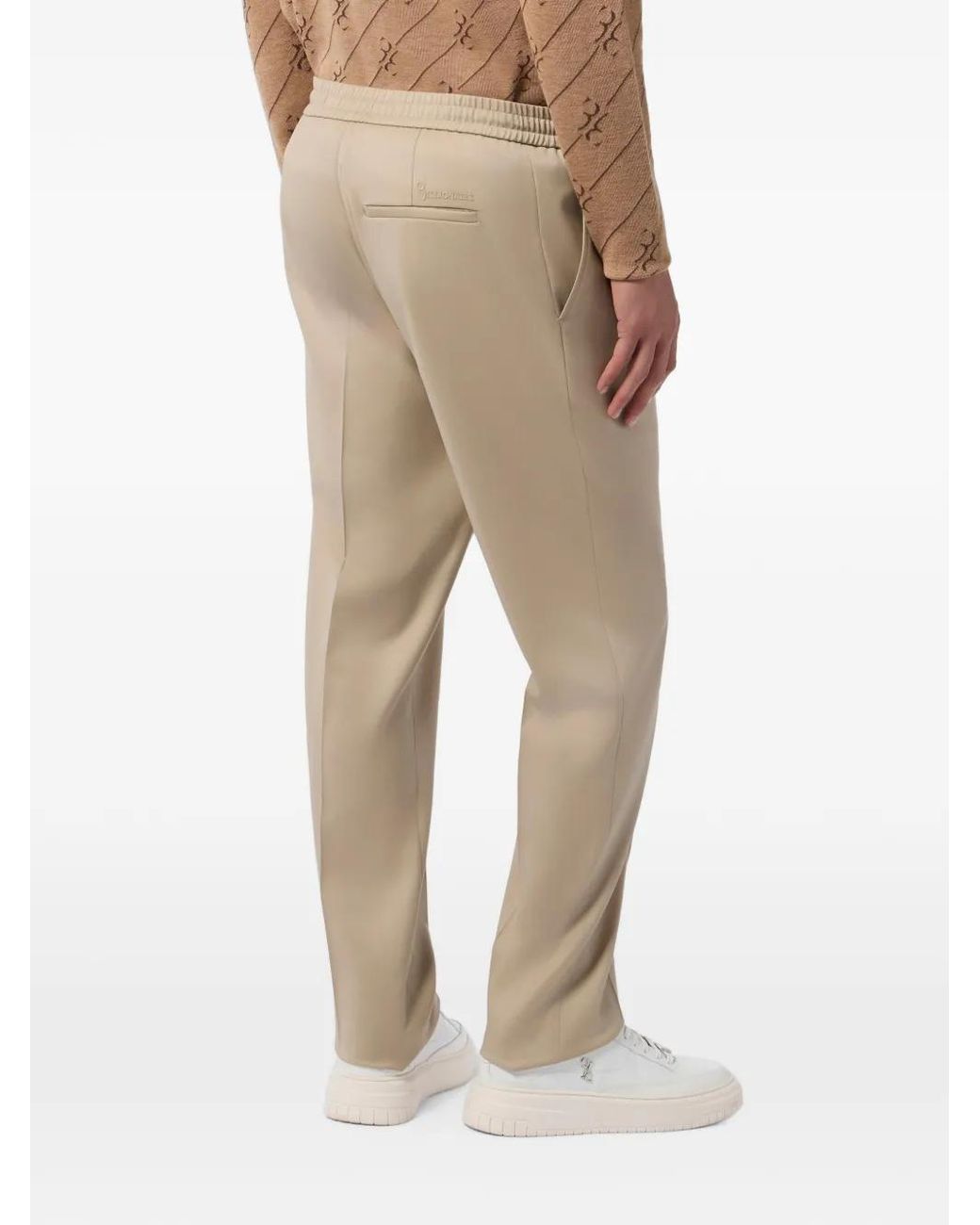 Billionaire Natural Drawstring-Waistband Trousers for men